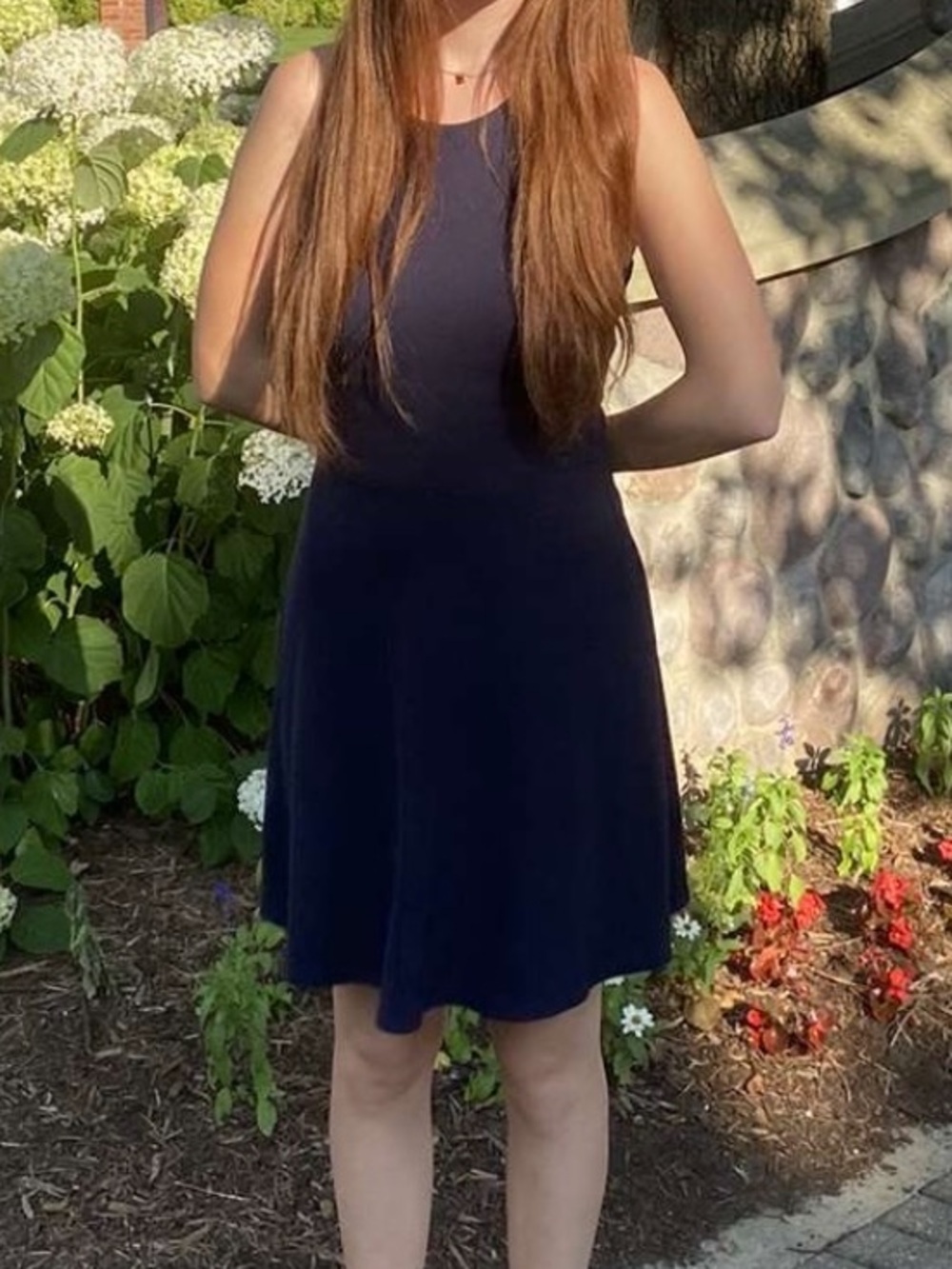 Soprano Navy Blue Mini Dress